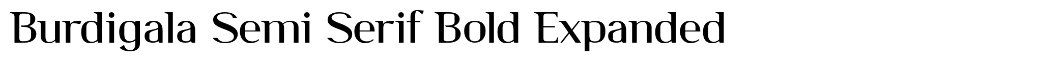 Burdigala Semi Serif Bold Expanded image